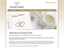Tablet Screenshot of cariadcards.co.uk